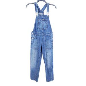 Gap Denim Womens XS Blue Jean Overalls Adjustable Straps Straight Leg Pockets Ca